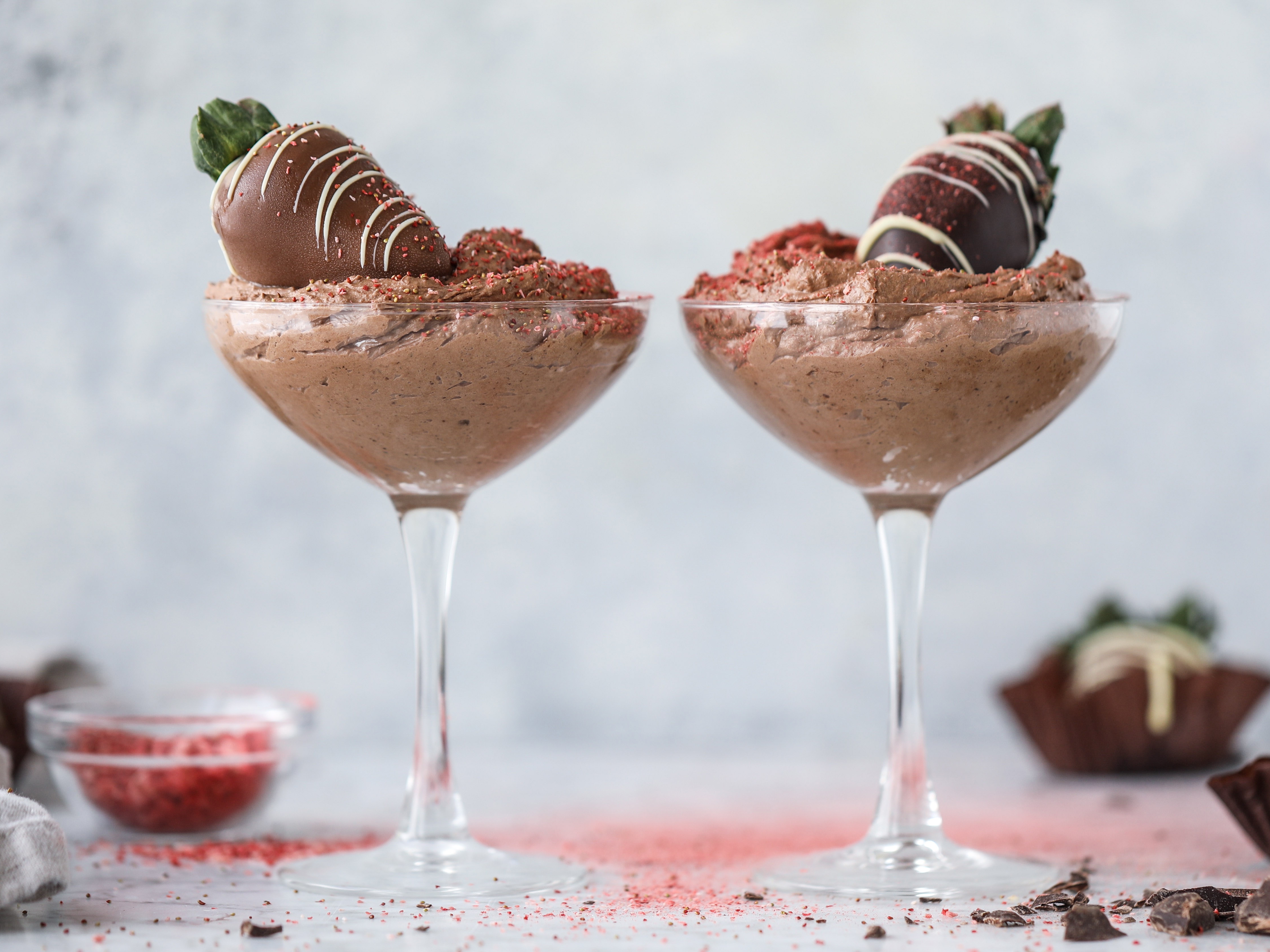 Chocolate Mousse with a Berry on Top!